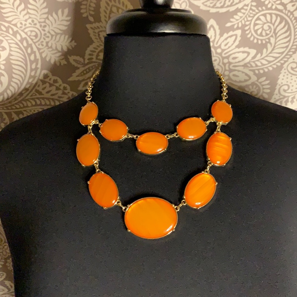 Macy’s Necklace Orange and gold
